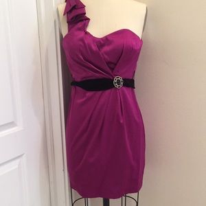 SOLD! Ultra Violet/ Purple One Shoulder Prom Dress